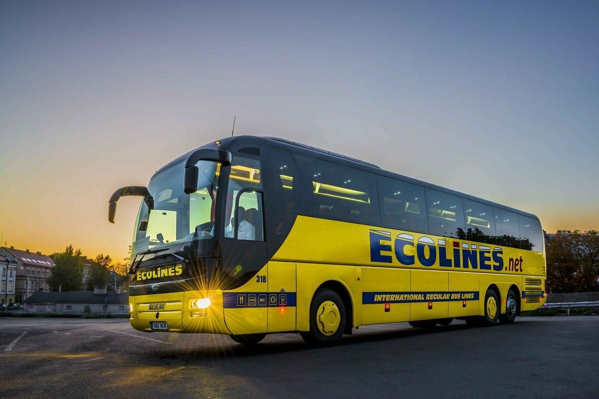 Ecolines: -50% на рейсы из Минска в Москву, Варшаву и Петербург