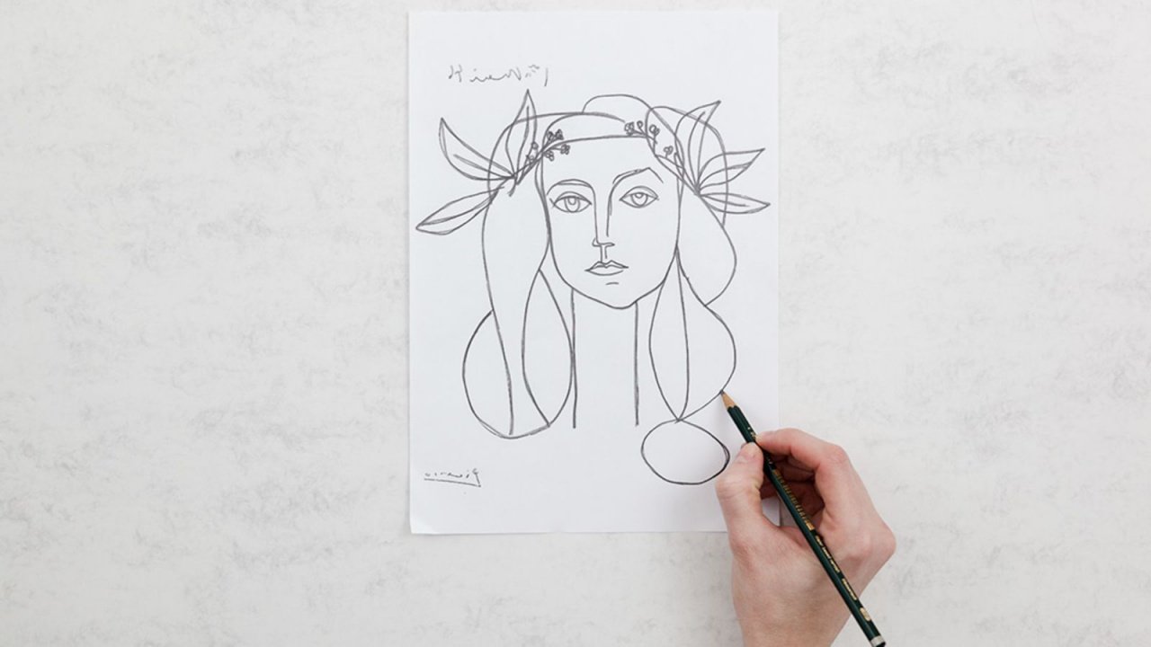 Занятие в творческой мастерской "Пикассо"