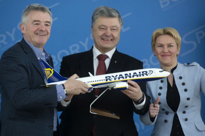 Ryanair официально подтвердил открытие 15 маршрутов из Украины