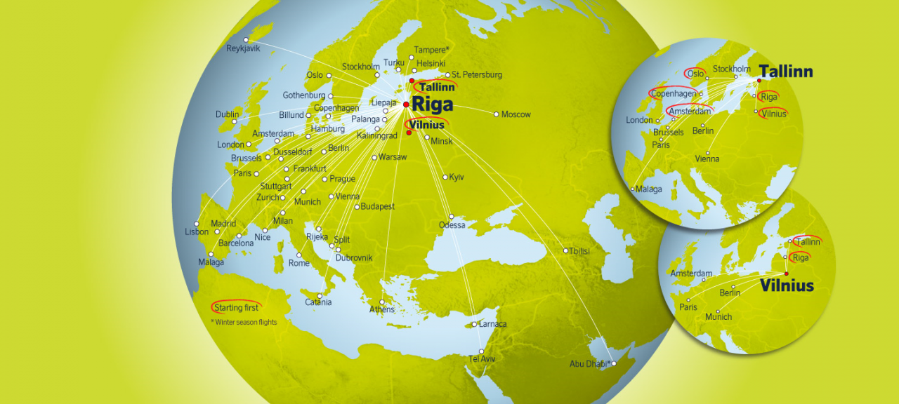 airBaltic возобновляет полеты по нескольким маршрутам с 18 мая