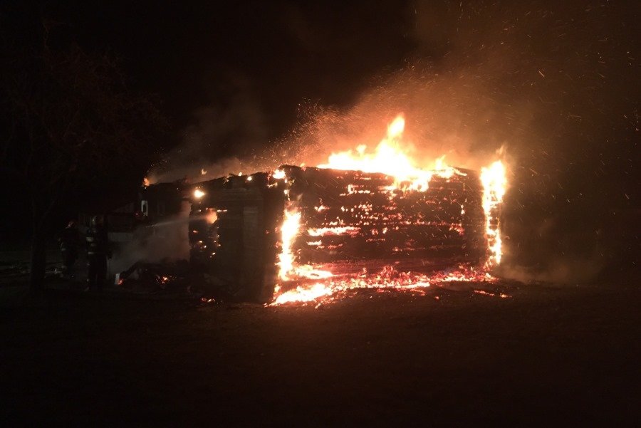 Cгорела агроусадьба «Дитвянка» в Лидском районе