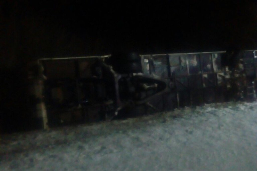 Туристический автобус перевернулся в Ушачском районе