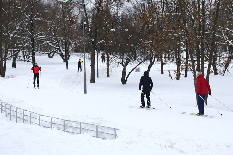 В парке им. 900-летия Минска открылась лыжная трасса